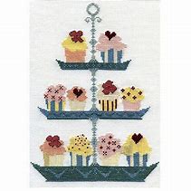 Image result for Cupcake Cross Stitch