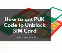 Image result for PUK Code Unlock Sim Card