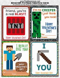 Image result for Minecraft Valentine Cards Sayings