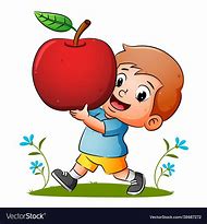 Image result for Boy Apple Cartoon