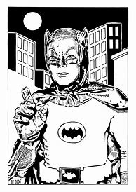 Image result for Adam West Batman Coloring Pages