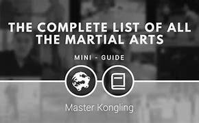 Image result for types of martial arts list