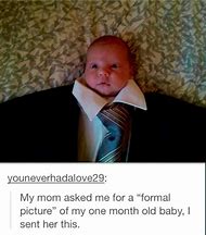 Image result for Formal Baby Meme