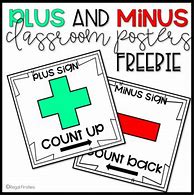 Image result for Plus/Minus Poster for Kids
