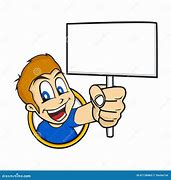 Image result for Cartoon Holding Blank Sign