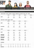 Image result for Superdry Size Chart