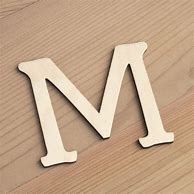 Image result for Wood Letter M