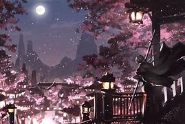 Image result for Sakura Night Wallpaper