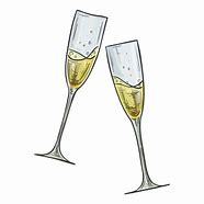 Image result for Cartoon Champagne Flutes