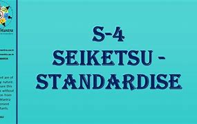 Image result for List Tools and Techniques Standardize 5S