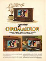 Image result for Vintage Zenith Color TV