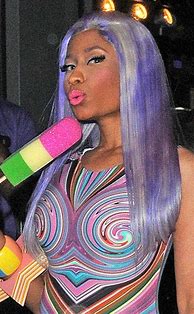 Image result for Nicki Minaj Purple Hair Ponytail
