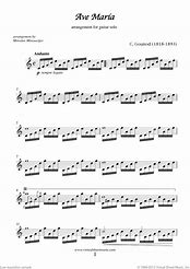 Image result for Ave Maria Guitar Sheet Music