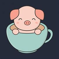 Image result for Kawaii Pig Happy Cute