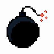 Image result for Pixel Art of Poof Bomb