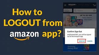 Image result for Amazon Logout Button