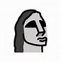 Image result for Moai Emoji PNG