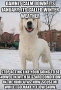 Image result for Snow Weather Meme