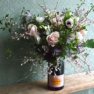 Image result for Champagne with Flowers On Bottle