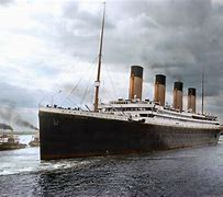 Image result for Real Titanic in Color