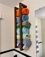 Image result for Wooden Towel Shelf