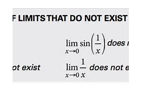 Image result for When Does a Limit Not Exist Types