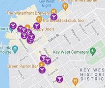 Image result for Key West Map of Bars