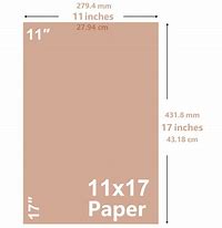 Image result for 11 X 17 Paper Size A4