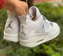 Image result for Jordan 4 Metallic White