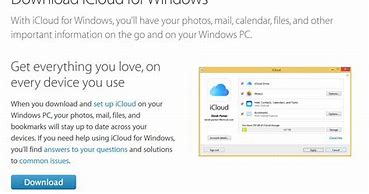Image result for Set Up iCloud On PC Windows 10