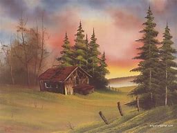 Image result for Bob Ross Mountain Painting