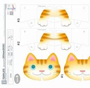 Image result for Pop Up Cat to Cut Out