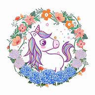 Image result for Cartoon Flower Unicorn