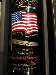 Image result for Sherwin Family Cabernet Sauvignon Limited Edition Commemorative Etched American Flag