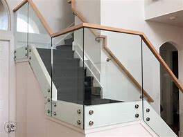 Image result for Glass Panel to Wood Railing Clips