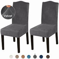 Image result for Velvet Dining Chair Covers