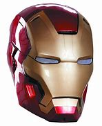 Image result for Iron Man Helmet Red White