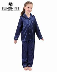 Image result for Navy Blue Silk Pajamas