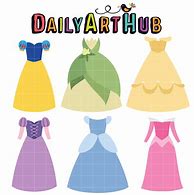 Image result for Disney Princess Dresses Art