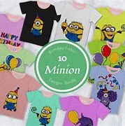 Image result for Minion Birthday Shirt