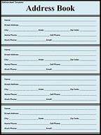 Image result for Personal Address Book Template