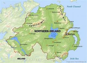 Image result for Map Showing Northern Ireland Border
