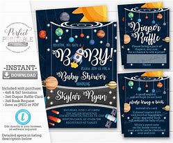 Image result for Outer Space Baby Shower Printables
