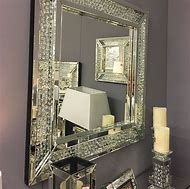 Image result for Mirror Crystal Wall Art