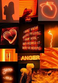 Image result for Neon Orange Aesthetic