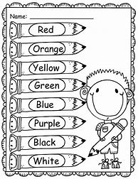 Image result for Coloring Pages for Kids with Color Words