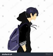 Image result for Anime Boy Walking with Black Background