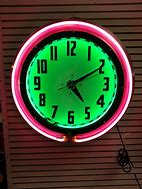 Image result for Neon Clocks