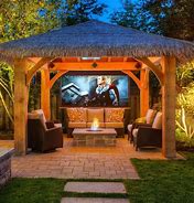 Image result for Outdoor TV Mount Pergola
