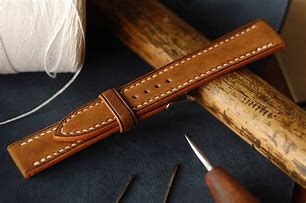Image result for Brown Embossed Leather Watch Strap